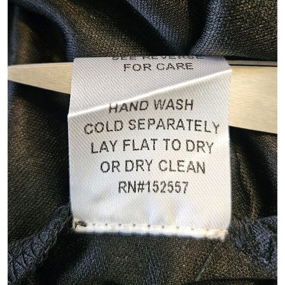 Wren and Ivory Dress Size LG Black Mesh Lace Overlay Lined Scalloped Hem S/S - Picture 10 of 10